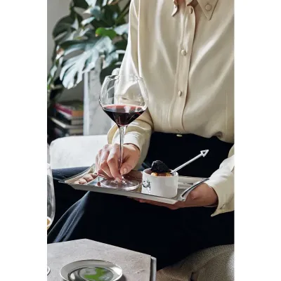 Bamboo Cash Tray 8 5/8X5 1/2 Silverplated