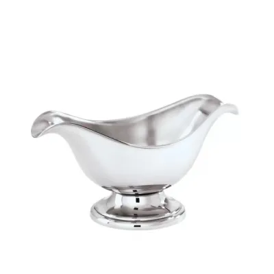 Elite Oval Sauce Boat 7 5/8X3 7/8 8 1/8 Oz. 18/10 Stainless Steel