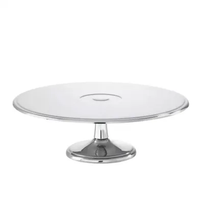 Elite Cake Stand 11 in D 3 3/4 in H 18/10 Stainless Steel