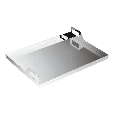 Gio Ponti Rectangular Tray W/Handles 15 3/4X11 3/4 18/10 Stainless Steel