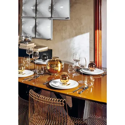 Gio Ponti Centerpiece Round 9 1/2 Pvd Gold
