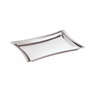 Bamboo Cash/Valet Tray 8 5/8 X 5 1/2 in 18/10 Stainless Steel