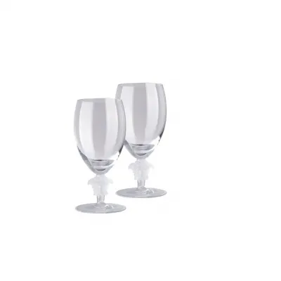 Medusa Lumiere 2/Short Stem - Clear White Wine Set of Two 6 1/2 in, 11 oz