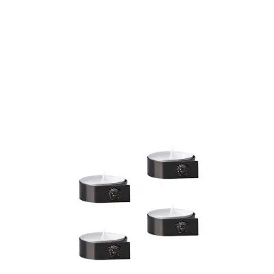 Medusa Set Of 4 Tea Lights Black