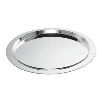 Saturne Round Tray 0.75 in. Stainless Steel