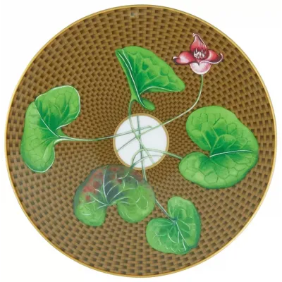 Tresor Fleuri Marron Asarum Coupe Plate Flat 6.3 in Gift Box