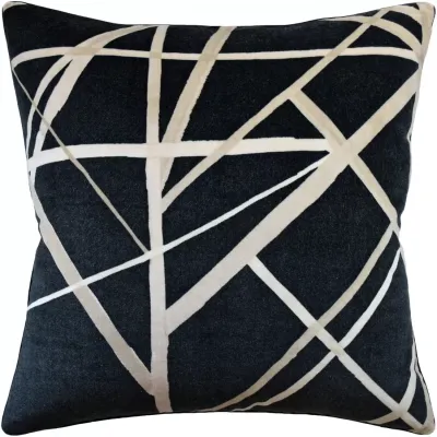 Channels Velvet Ebony Almond Pillow