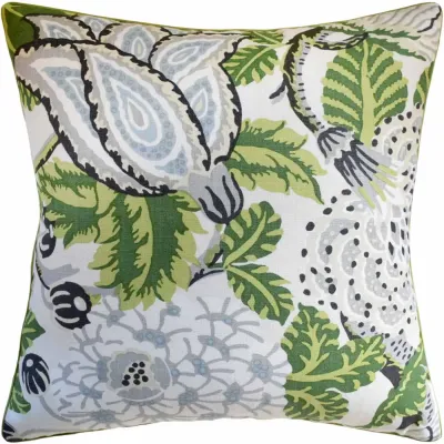 Mitford Green White 22 x 22 in Pillow
