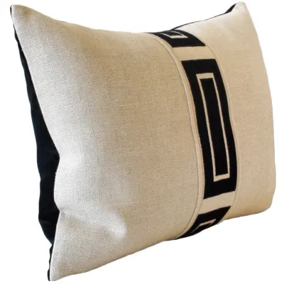 Giorgio Linen Ingot Tape Raven Pillow