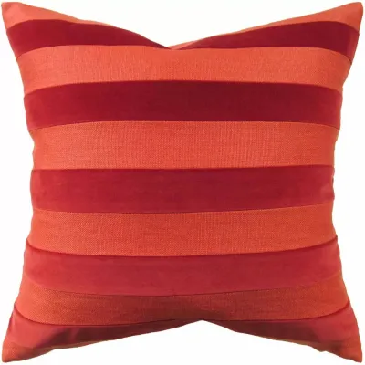 Parker Stripe Paprika 22 x 22 in Pillow