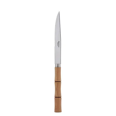 Bamboo Light Wood Steak Knife 9"