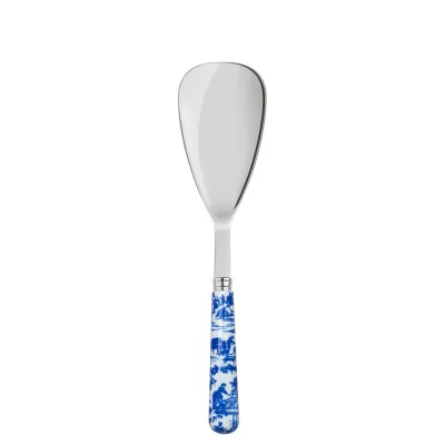 Toile De Jouy Blue Rice Serving Spoon 10"