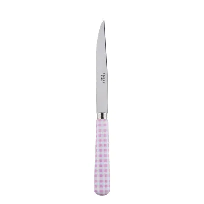 Gingham Pink Steak Knife 9"