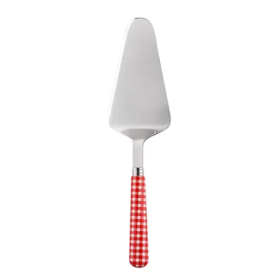 Gingham Red Tart Slicer 10"