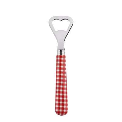 Gingham Red Bottle Opener 6.25"