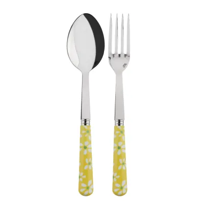 Daisy Yellow 2-Pc Serving Set 10.25" (Fork, Spoon)