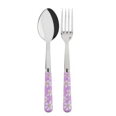 Daisy Pink 2-Pc Serving Set 10.25" (Fork, Spoon)