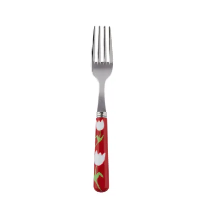 Tulip Red Cake Fork 6.5"