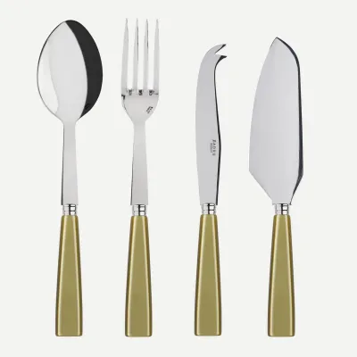 Icon Moss Set Of 4 Serving Pieces (Serving Spoon, Serving Fork, Cheese Knife Large, Tart Slicer)