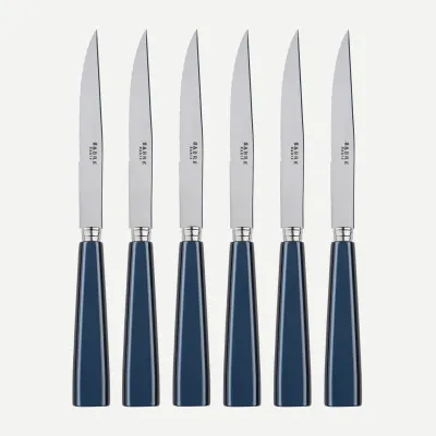 Icon Steel Blue Set Of 6 Steak Knives