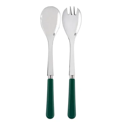 Basic Green 2-Pc Salad Serving Set 10.25" (Fork, Spoon)