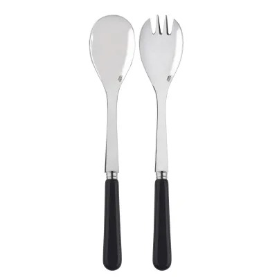 Basic Black 2-Pc Salad Serving Set 10.25" (Fork, Spoon)