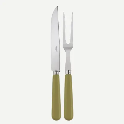 Pop Unis Sage Green Carving Set 10"1/4
