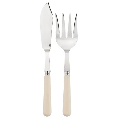 Basic Ivory 2-Pc Fish Serving Set 11" (Knife, Fork)