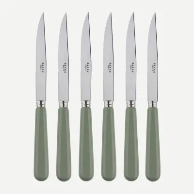 Pop Unis Asparagus Set Of 6 Steak Knives