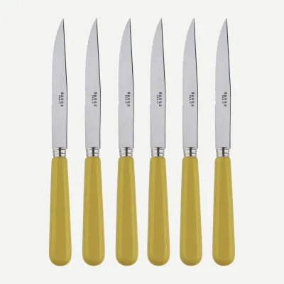 Pop Unis Yellow Corn Set Of 6 Steak Knives