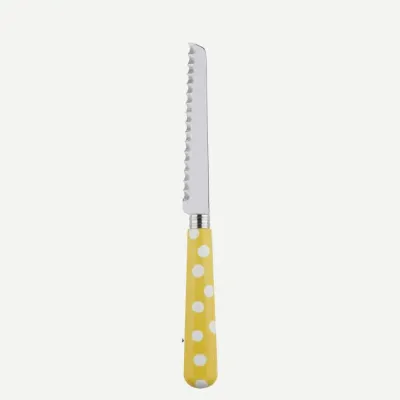 White Dots Yellow Tomato Knife 8.5"
