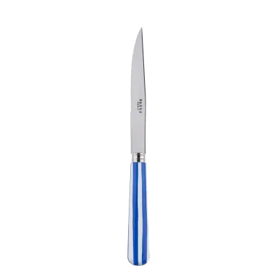 White Stripe Lapis Blue Steak Knife 9"