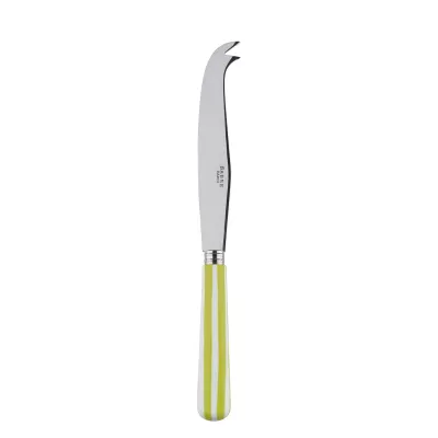 White Stripe Lime Large Cheese Knife 9.5"