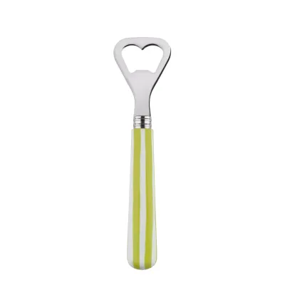 White Stripe Lime Bottle Opener 6.25"