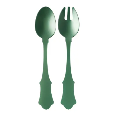 Honorine Garden Green Salad Serving Set 10" (Fork, Spoon)