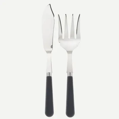 Duo Dark Grey Fish Serving Set