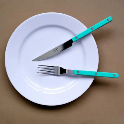 Bistrot Shiny Turquoise Flatware