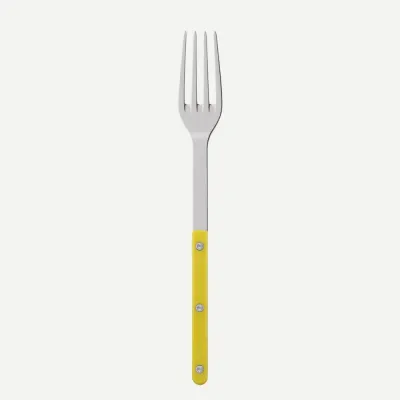Bistrot Solid Yellow Serving Fork 10"1/4