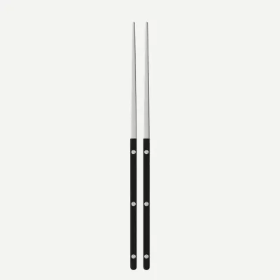 Bistrot Shiny Black Pair Of Chopsticks 9"