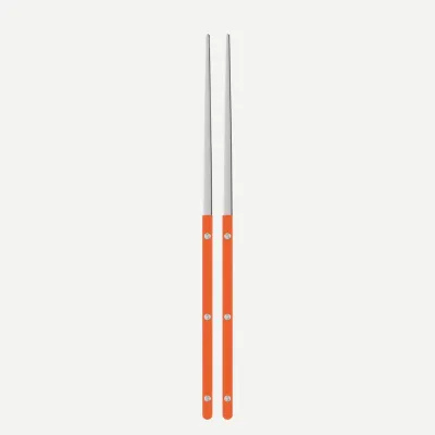 Bistrot Shiny Orange Pair Of Chopsticks 9"
