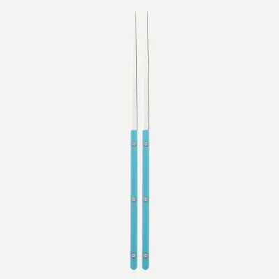 Bistrot Shiny Turquoise Pair Of Chopsticks 9"