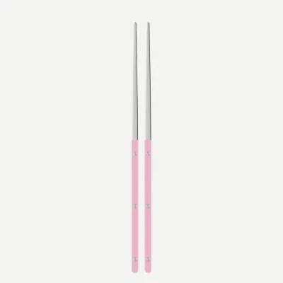Bistrot Shiny Pink Pair Of Chopsticks 9"