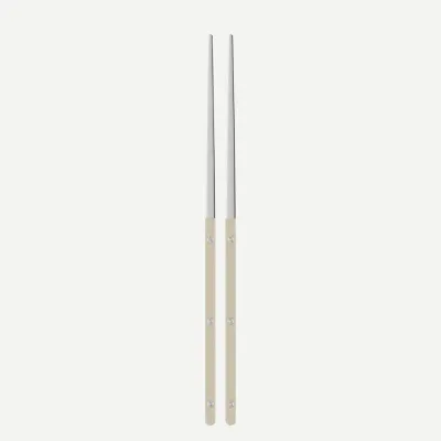 Bistrot Shiny Light Khaki Pair Of Chopsticks 9"