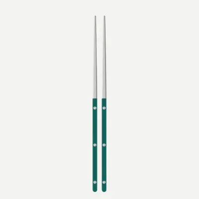 Bistrot Shiny Aquamarine Pair Of Chopsticks 9"