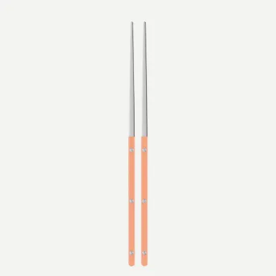 Bistrot Shiny Nude Pink Pair Of Chopsticks 9"