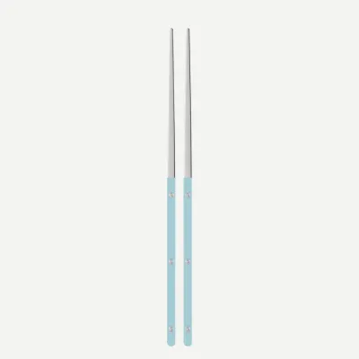 Bistrot Shiny Pastel Blue Pair Of Chopsticks 9"
