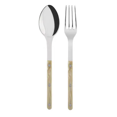 Bistrot Faux Horn 2-Pc Serving Set 10.25" (Fork, Spoon)