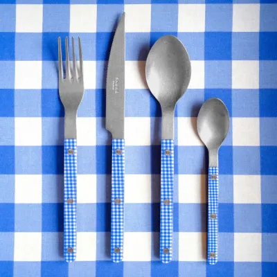Bistrot Vintage Gingham Blue Flatware