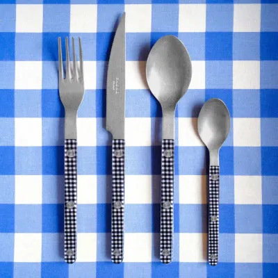 Bistrot Vintage Gingham Black Flatware
