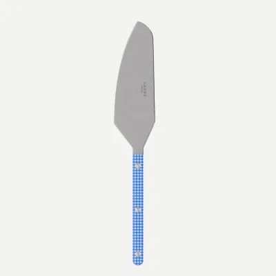 Bistrot Vintage Gingham Blue Tart Slicer 10"
